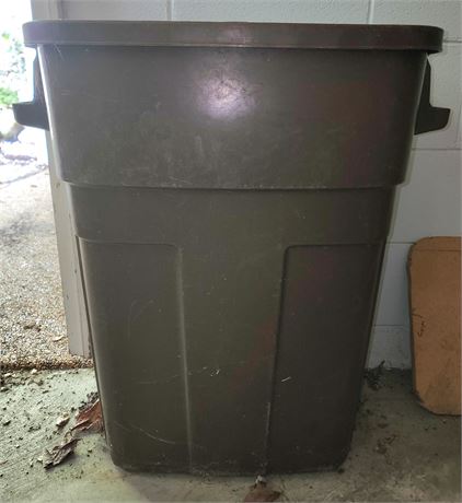 Small Brown Garbage Can