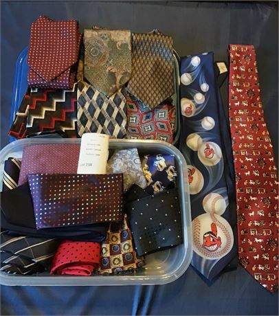 Men's Neck Ties Kailong, Baijian, Sienna Collection 100% Silk & More (19 Total)