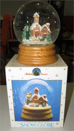 6" Lighted Musical Snow Globe