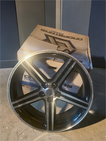 Dropstars Forged Series Wheel Rim W/Black & Machined Finish