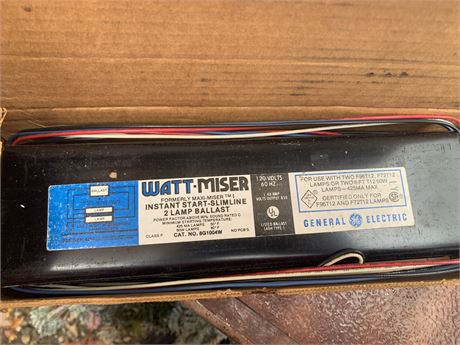 GE WATT Miser Instant Start Slimline 2 Lamp Ballast