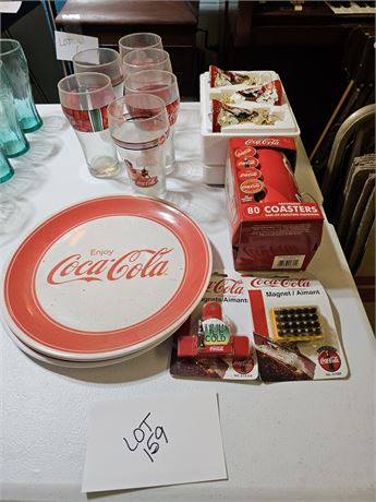 Coca-Cola Glasses / Plates / Magnets & More