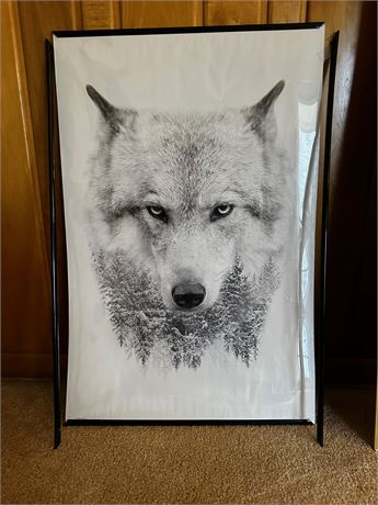 Wolf Poster In Poster Frame