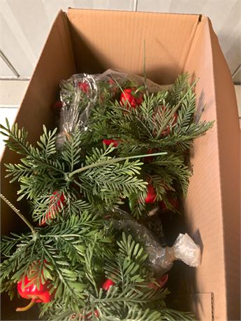 Artificial Chili Pepper Plant Bunch Lot - 1 Box