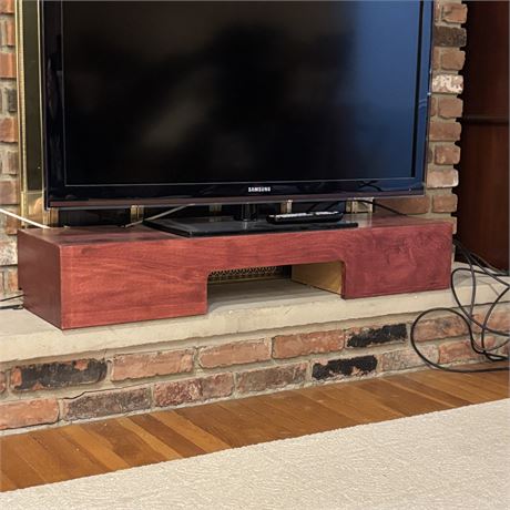 Cherry Finish 34"L TV Stand (7.5"H, 12"W)