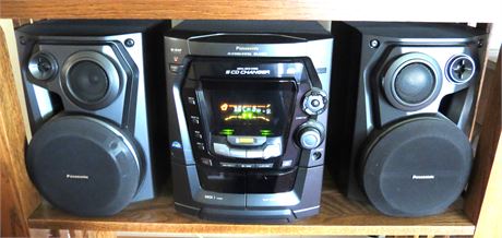 Panasonic 5 CD Changer Stereo System