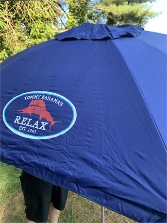 Tommy Bahamas Relax Est 1993 With Swordfish Blue Canopy Umbrella