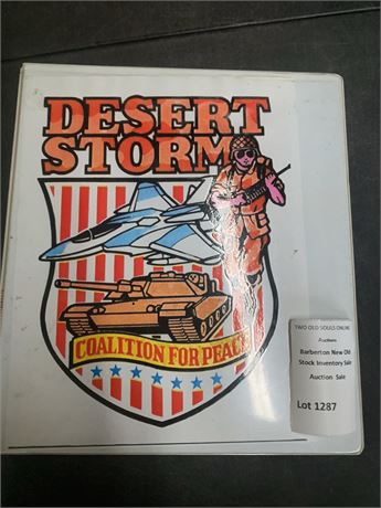 1991 Topps Desert Storm Coalition for Peace Trading Cards & Binder Set