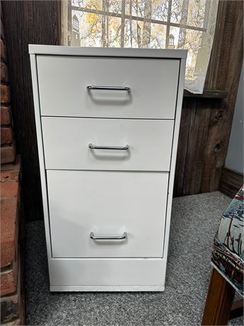 Rolling Metal Filing Cabinet