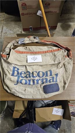 Vintage Akron Beacon Journal Paper Boy Bag