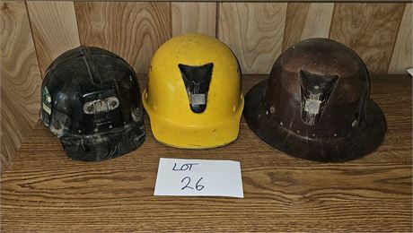 Bullard Yellow Safety Hard Hat. Comfo Cap Coal Miners Hat, MSA Coal Miners Hat