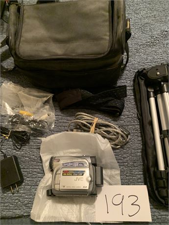 JVC Video Camera/Cam Corder With Tripod