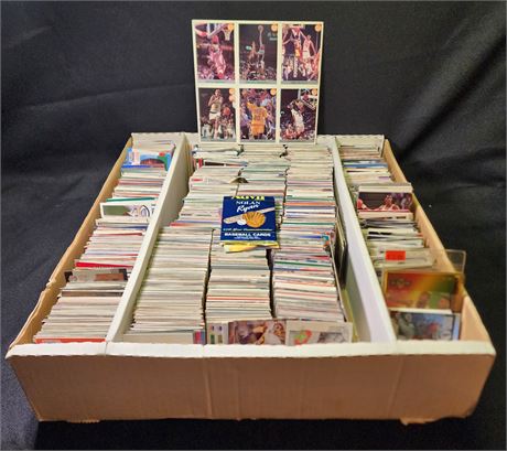 Large Box Of Sports Cards