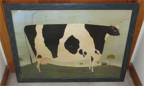 Framed Cow Print