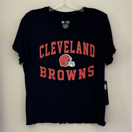 New Women's Cleveland Browns NFL Apparel Lounge Shirt - Size Medium