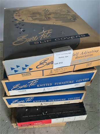 Sure Fit Darien Knitted Ready Made Furniture Slipcover Lot