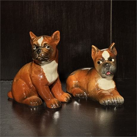 Goebel W. Germany Boxer Dog Puppy Figurines