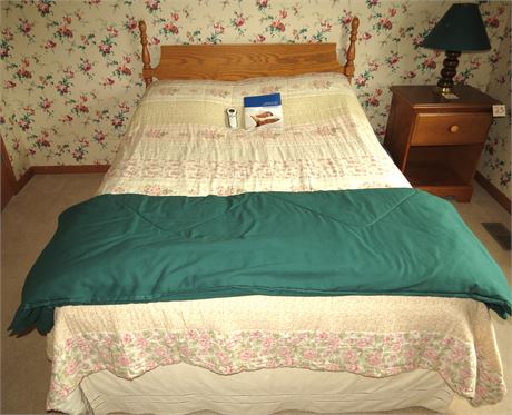 Carolina Furniture Works Full Size Bed With Sleep Number Mattress