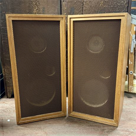 Vintage Wharfedale 10/62 Loud Speakers - 12 x 10 x 24”H