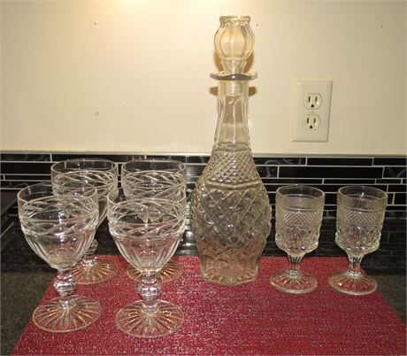 Crystal Decanter, Goblets