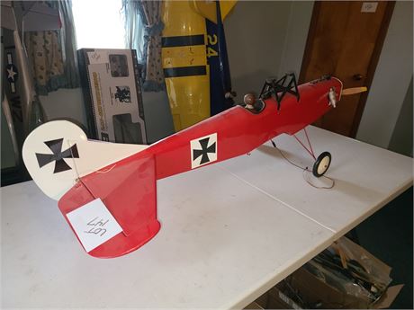 R/C Red Baron Airplane with Engine Installed - Not Complete