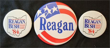 Reagan Political Pins