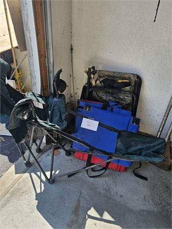 Mixed Outdoor Folding Canvas Sports / Camping Chairs