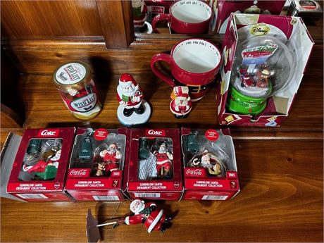 Coca-Cola Santa Christmas Ornaments