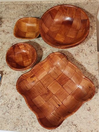 Woven Wood Bowls