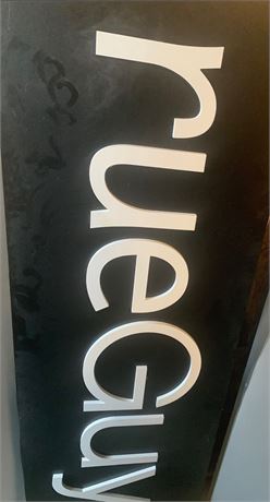 Large rue21 "rueGuy" Black and White Store Advertising Sign
