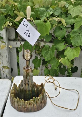 Vintage Drip Glaze TV Lamp/Planter
