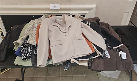 Ladies Box Full of Mixed Clothing - Some NWT's & Like New - Many Designer Labels