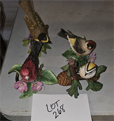 Lenox Bird Figures Warbler, Gold Finch, Purple Finch & More