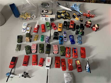 Die Cast Collectible Cars, Plane, Trucks, Fire & Rescue, Jeeps, Monster Trucks