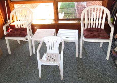 Outdoor Chairs, Tables, Child's Chair