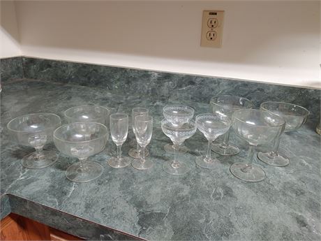 Cocktail Glass Lot