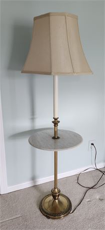 Beautiful Brass and Marble Table Lamp