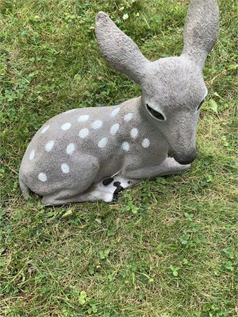 Baby Deer Lawn Art Yard Decor Statuary