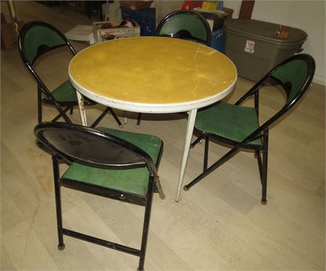 Card Table, 4 Chairs