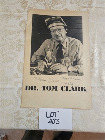 Artist Signed (Photo/Poster) Dr. Tom Clark