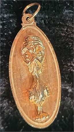 14K 3D Duck Pendant/Charm - 4.2 dwt