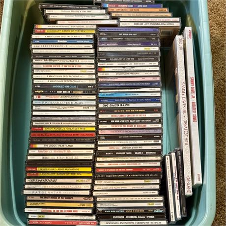 Mixed CD Lot - Jazz, Country, Big Band, Pop Rock and MORE in Lidded Tote
