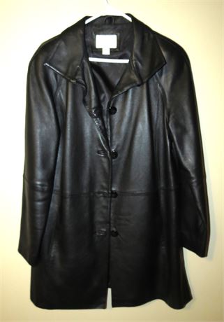 Worthington Lamb Skin Leather Coat