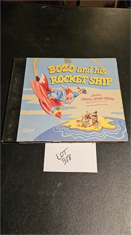 Capitol Records "Bozo And His Rocket Ship" Book/Album 1940's