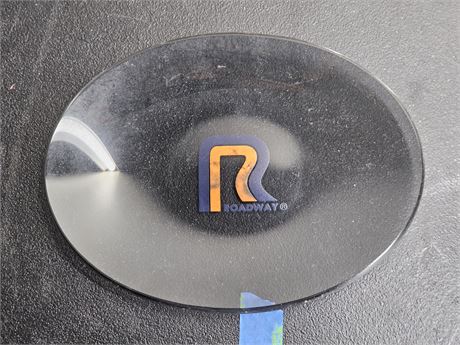 Roadway Smokey Gray Glass Platter