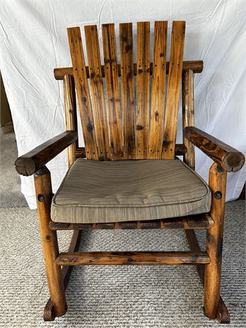 Log Rocker chair (light tone)