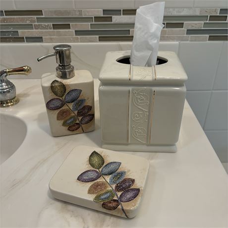 Ceramic Bath Accessories Set