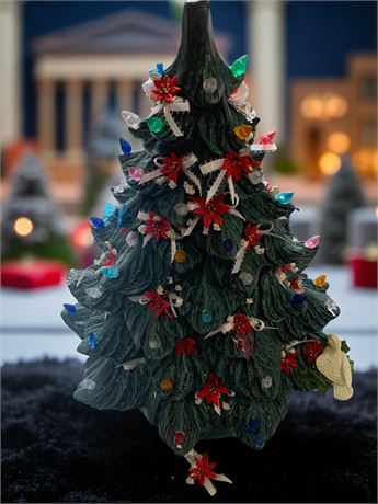 Vintage Ceramic Tabletop Christmas Tree