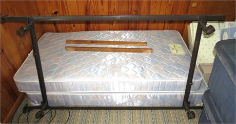 Twin Size Frame, Mattress, Box Spring