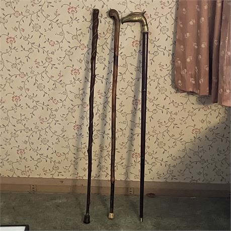 Small Bundle of Old Canes